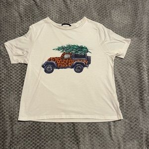 Shein Cheetah Christmas Shirt